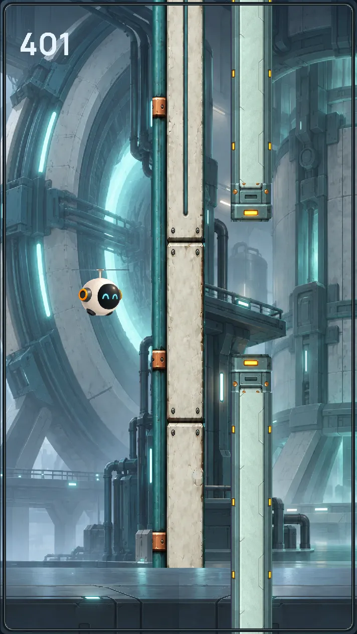Droney in einer weiteren Spielwelt