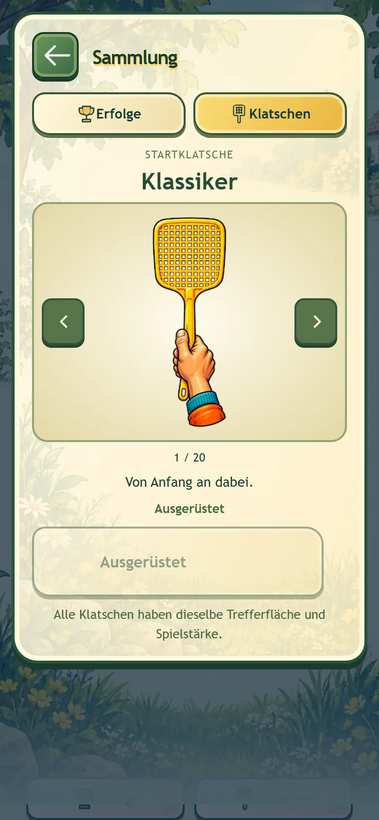 SwatSplat-Klatschenauswahl mit großer Modellvorschau und kosmetischen Varianten